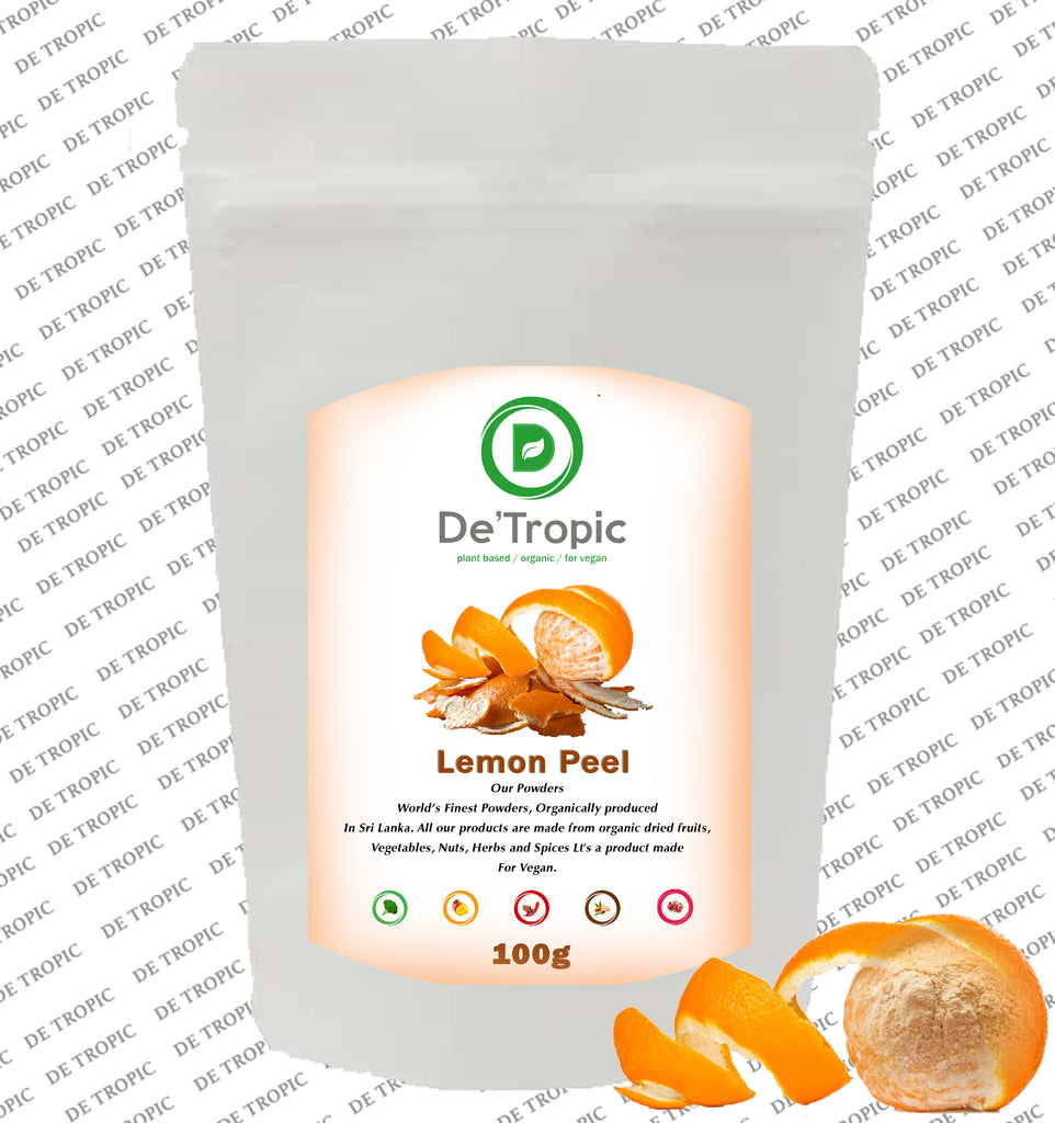 Detropic 100% Natural Orange Peel (Citrus Aurantium), Freeze dried Powder 100g