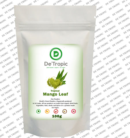 Detropic's Mango Leaf Powder,Freeze Dried,Immunity Booster, 100g