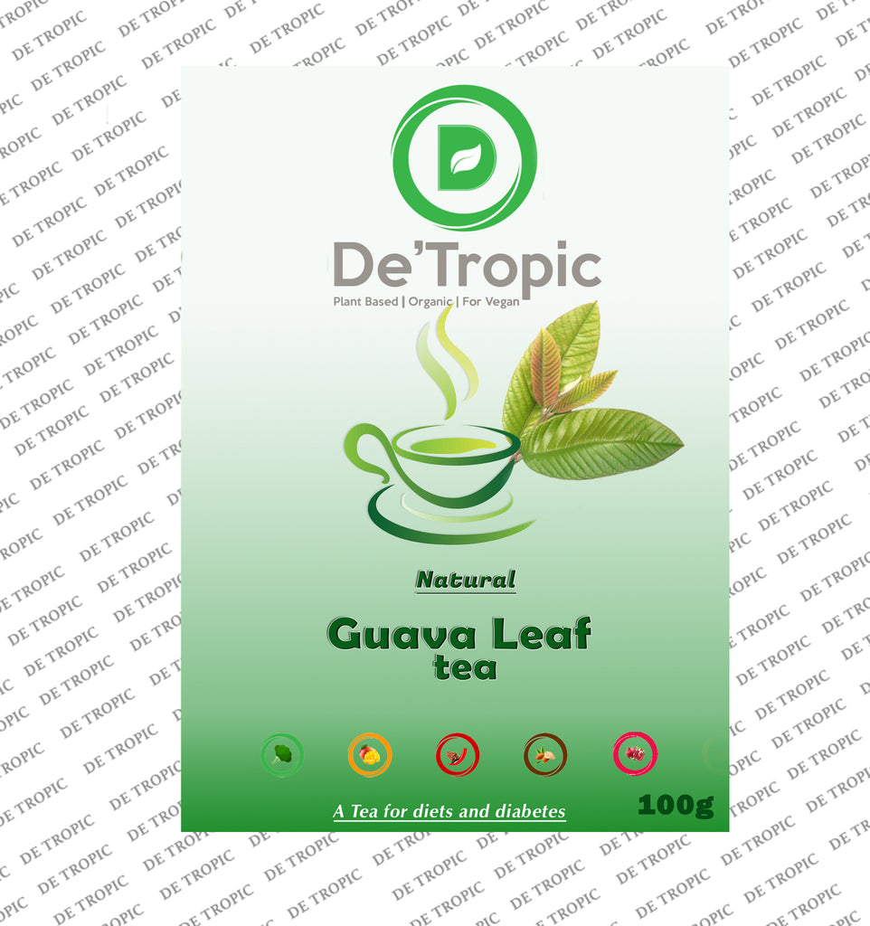 Detropic Guava Leaf Tea Cuts-Antioxidants Rich -Refreshing & Relaxing / 100% Natural from Tropic 100g